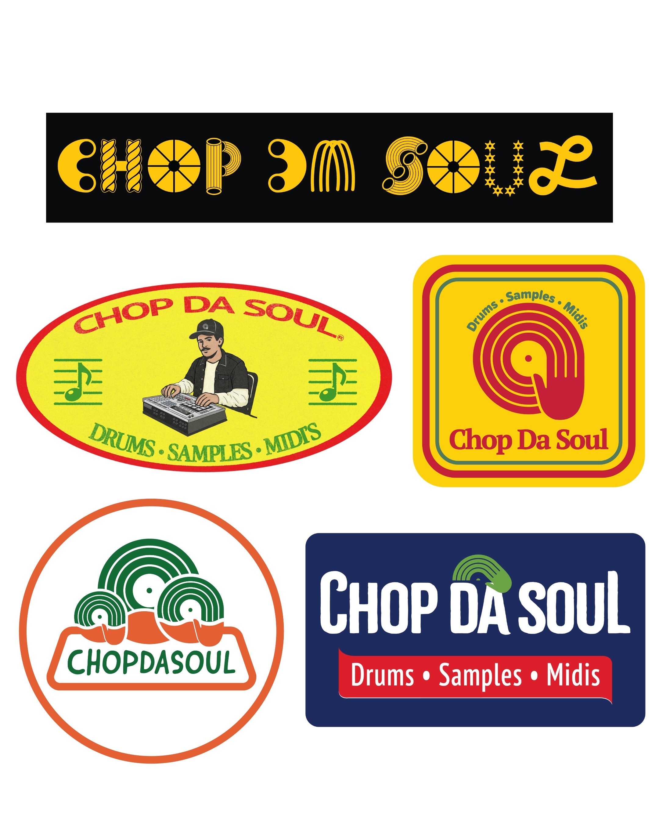 Sticker Pack (5 Stickers) – Chop Da Soul